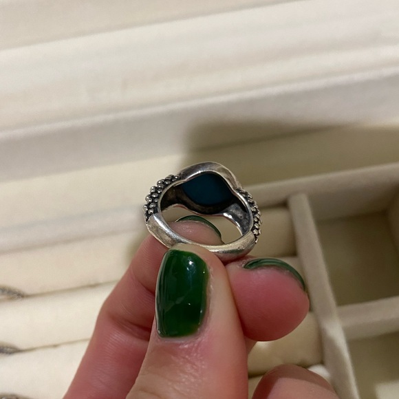 Sterling silver turquoise ring size 5 - Picture 4 of 4